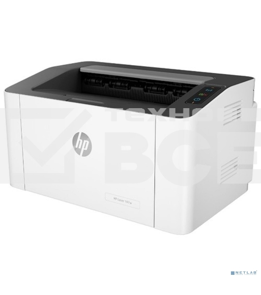 Принтер лазерный HP Laser 107w (4ZB78A), A4, ч/б, печ. 20 стр./ мин., 1200 x 1200 dpi, USB, Wi-Fi, Air Print, Mopria