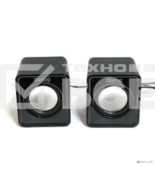 Колонки Dialog Colibri AC-02UP BLACK {акустические колонки 2.0, 5W RMS, питание от USB}