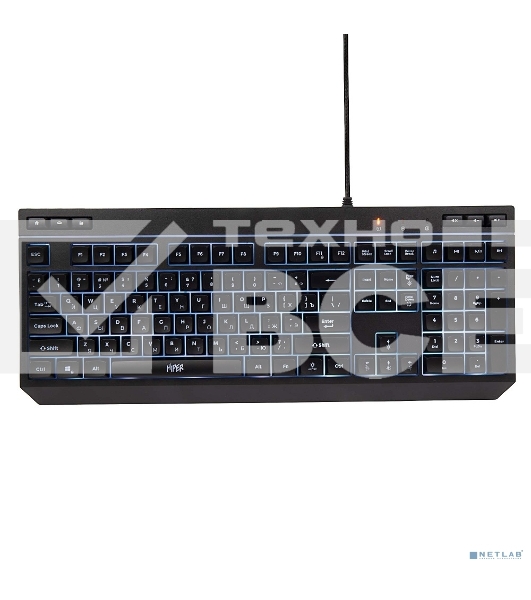 Клавиатура проводная игровая HIPER GKEY-1100, черный