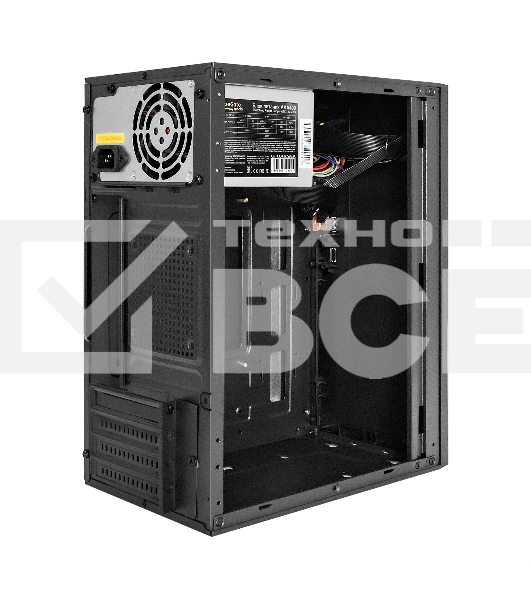Компьютерный корпус Minitower ExeGate BAA-303U-AAA350 (mATX, БП AAA350 с вент. 8см, 2*USB+1*USB3.0, HD Audio, черный)