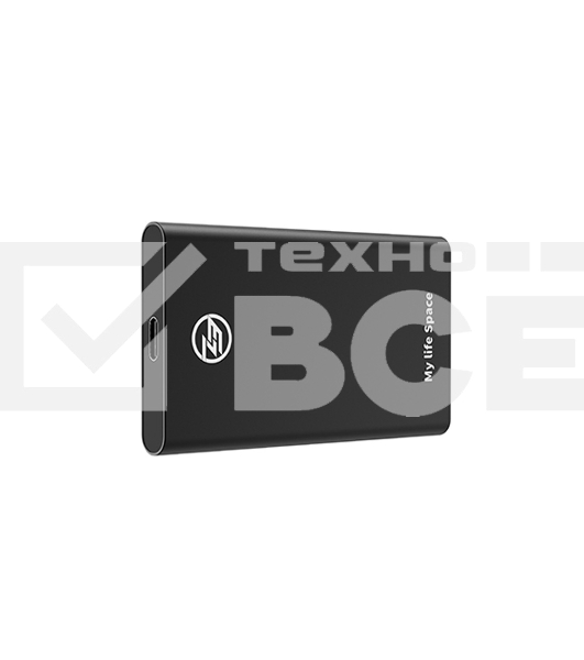 Твердотельный накопитель Kingspec External SSD Z3-128 (Black), 128GB, Type-C/A, USB 3.1 Gen 1, R/W up to 550/up to 450MB/s, 81x42x9mm, 35g. (3 года)