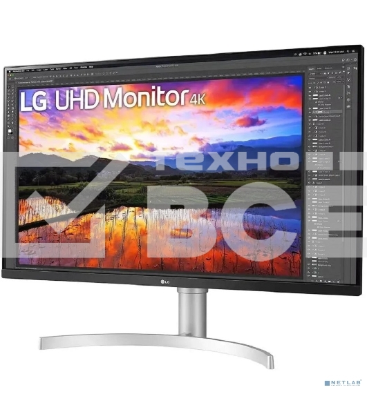 Монитор 31.5' LG 32UN650K-W IPS 3840x2160, 60 Гц, 5 мс, 16:9, 350 кд/м², 2xHDMI 2.0, DP 1.4, 3.5 мм, динамики (2x5 Вт), FreeSync, HDR10, черный/белый