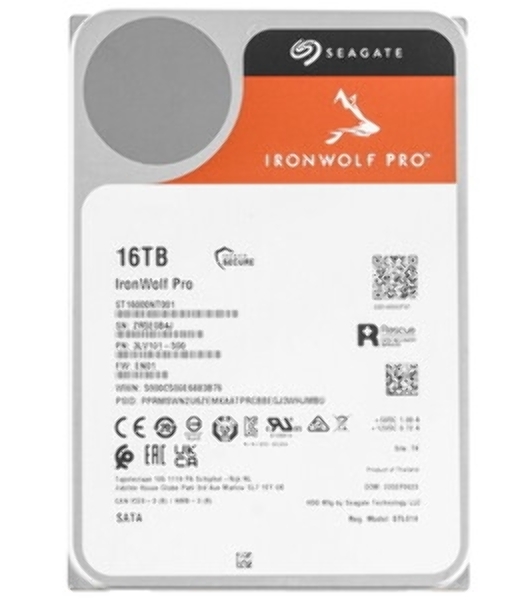 Жесткий диск Seagate SATA-III 16Tb ST16000NT001 NAS Ironwolf Pro 512E (7200rpm) 256Mb 3.5'