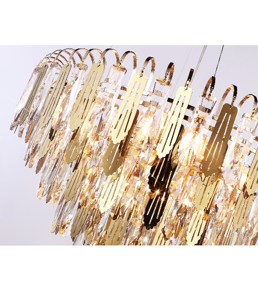 Светильник Ambrella light TR5258/11 SGD/CL золото/прозрачный E27*11 max 40W D600*400