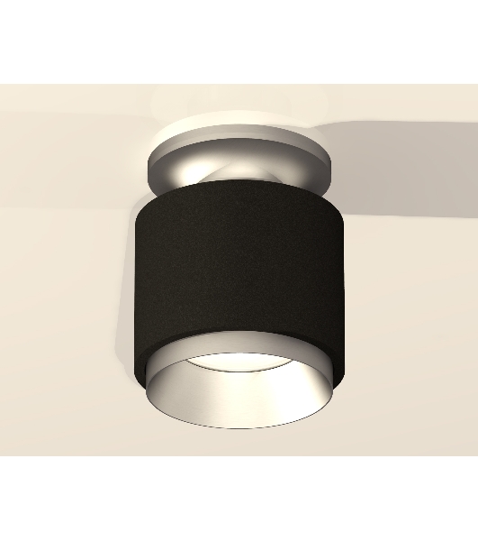 Светильник Ambrella Light XS7511100 SBK/MCH черный песок/хром матовый MR16 GU5.3 (N7928, C7511, N7033)