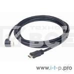Кабель Cablexpert HDMI CC-HDMI490-15, 19M/19M, v2.0, медь, позол.разъемы, экран, угловой, 4.5м, черный, пакет, фото2