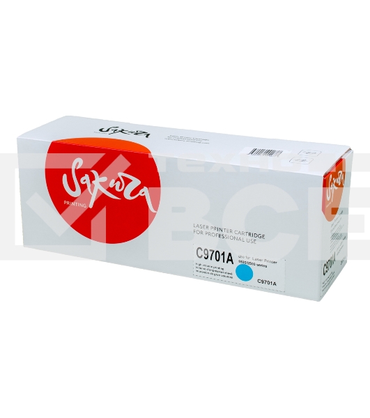 Картридж лазерный Sakura C9701A для HPColor LaserJet 1500/2500 series, синий, 4000 к.