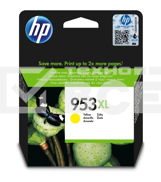 Картридж струйный HP 953XL F6U18AE желтый для HP OJP 8710/8715/8720/8730/8210/8725 (1600стр.)