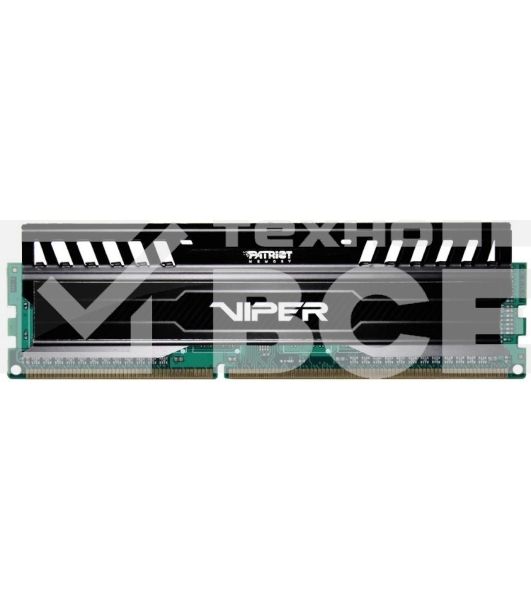 Оперативная память Patriot Viper 3, DDR3, 8GB (1x8 GB), 1600 MHz, CL10, радиатор, черный