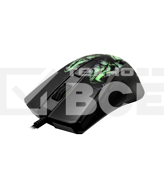 Мышь проводная Qumo Rampage M49 черный, 3200 dpi, USB, кнопки - 6