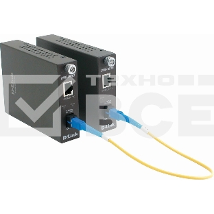 Медиаконвертор D-Link DMC-1910T/A9A, 1000Base-T to 1000Base-LX (up to 15 km, SC) Single Fiber Bi-Direction Media Converter. Transmitting and Receiving wavelength: TX 1550nm; RX 1310nm