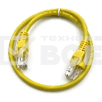 Патч-корд Buro cat5E molded 0.5м желтый RJ-45 (m)-RJ-45 (m), фото 1