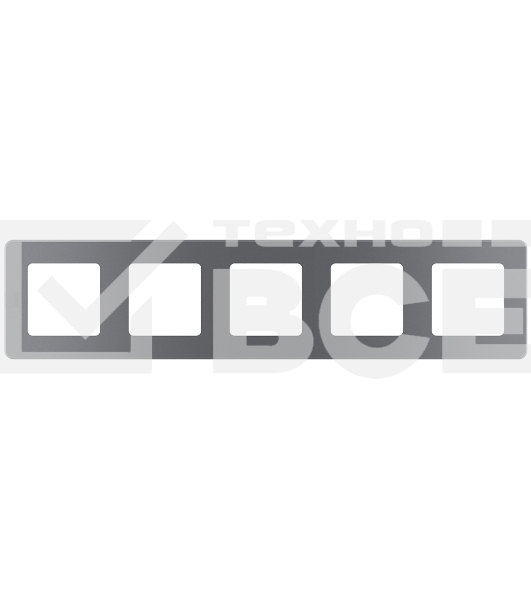 Рамка 5 постов дымчатый Inspiria