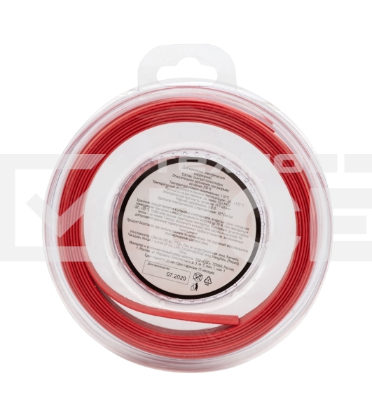 Трубка термоусаживаемая Rexant 10.0/5.0мм красн. ролик 2.44м