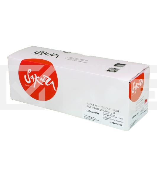 Картридж лазерный Sakura CB543A/716M для HP Color LJ CM1312MFP/CP1215/CP1515/CP1518, Canon LBP5050, LBP5050n, MF8030Cn, MF8040Cn, MF8050Cn, MF8080Cw 1980B002 пурпурный, 1500 к.