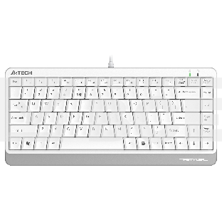 Клавиатура проводная A4Tech Fstyler FKS11, USB, белый/серый