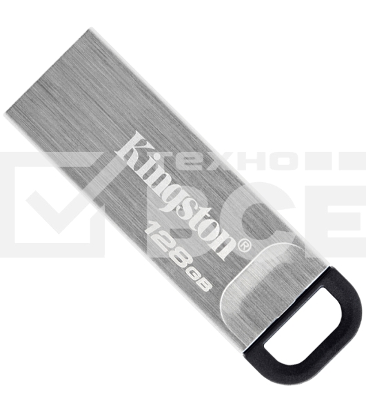 Флеш диск Kingston 128Gb DataTraveler KYSON <DTKN/128GB>, (USB 3.2, 200 МБ/с при чтении, 60 МБ/с при записи)