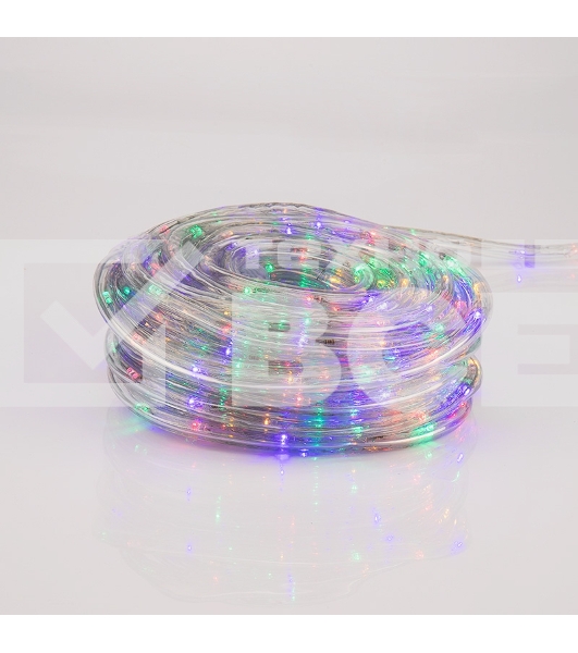 Дюралайт LED, фиксинг (2W), 24 LED/м, мультиколор (RYGB), 25 м