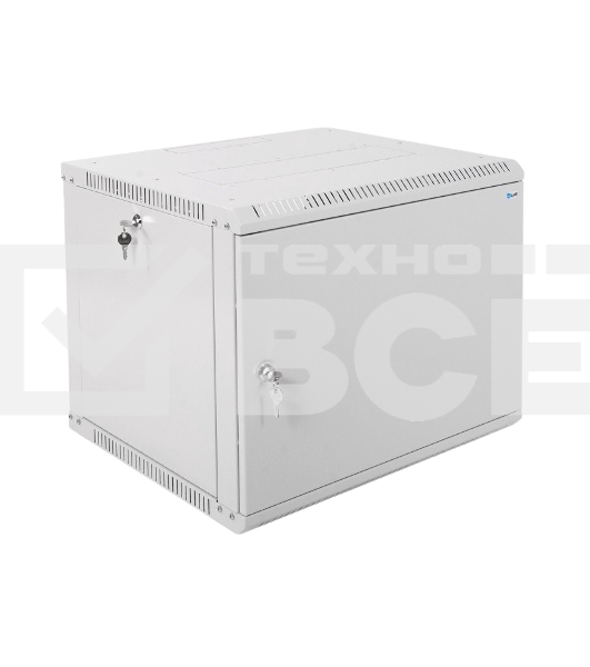 Шкаф настенный ЦМО ШРН-Э-9.500.1 9U 600x520мм пер.дв.стал.лист несъемные бок.пан. серый