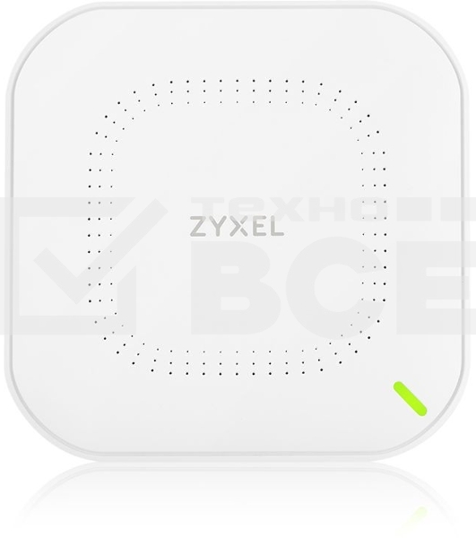 Гибридная точка доступа Zyxel NebulaFlex NWA50AX, WiFi 6, 802.11a/b/g/n/ac/ax (2,4 и 5 ГГц), MU-MIMO, антенны 2x2, до 575+1200 Мбит/с, 1xLAN GE, PoE, без поддержки Captive portal и WPA-Enterprise, защ