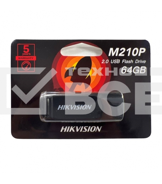 Флешка USB Hikvision USB 2.0 64GB Flash USB Drive HS-USB-M210P/64G
