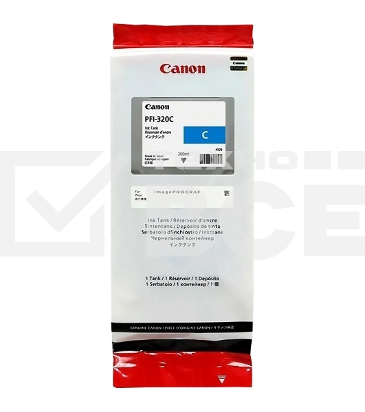 Картридж струйный Canon PFI-320 C 2891C001 голубой (300мл) для Canon Canon imagePROGRAF TM-200/205