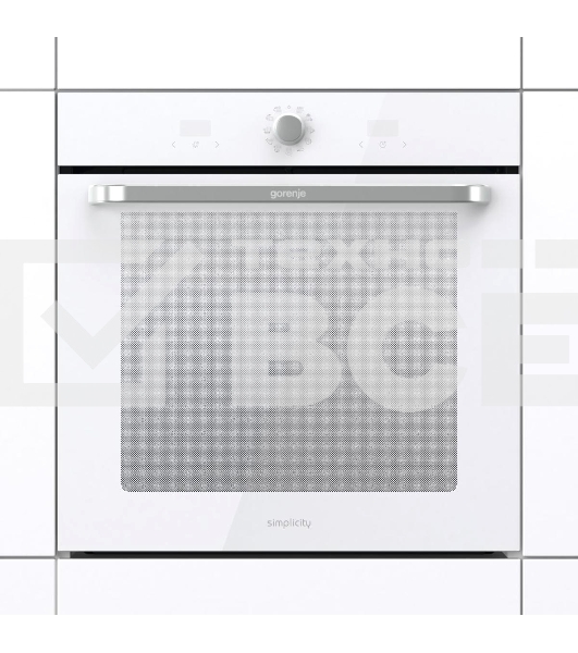 Электрическая духовка Gorenje BOS67371SYW 60 см, 77 л, Коллекция: Simplicity, Очистка паром AquaClean, 12 режимов, белый