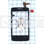 Сенсорное стекло (тачскрин) для Alcatel One Touch Tribe 3041D черное, фото3
