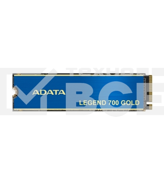 Накопитель SSD ADATA LEGEND 700 GOLD, 2Tb, PCIe 3.0 x4, M.2 2280, NVMe, R/W 2000/1600, с радиатором