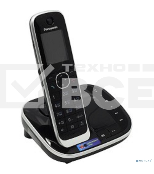 Телефон беспроводной (DECT) Panasonic KX-TGJ320RUB ной, АОН, черный, автоответчик