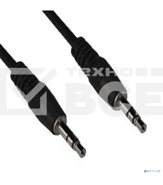 Кабель соединительный VCOM 3.5 Jack (M) - 3.5 Jack (M), стерео, аудио, 1.5м