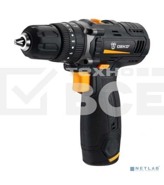Дрель-шуруповерт Deko GCD12DU 063-4039, Аккумуляторная, 12В