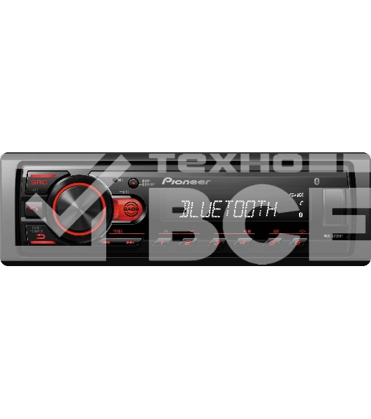 Автомагнитола Pioneer MVH-S235BT 1DIN 4x50Вт 2 RDS