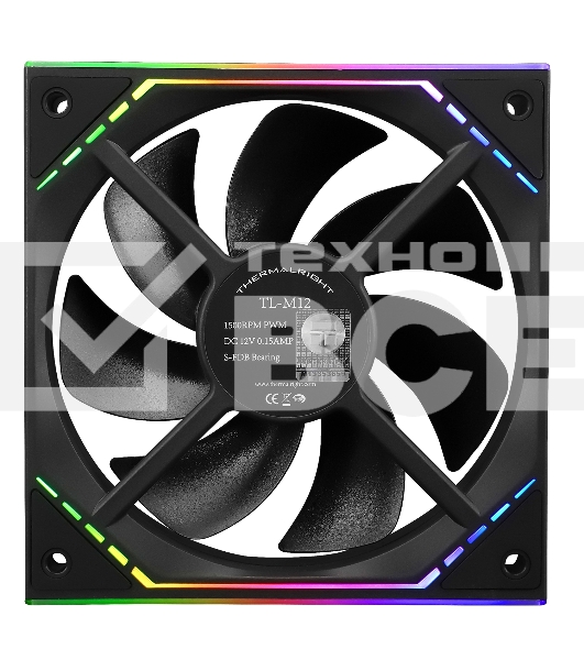 Вентилятор Thermalright TL-M12 ARGB черный 4-pin 23.2dB 175gr Ret