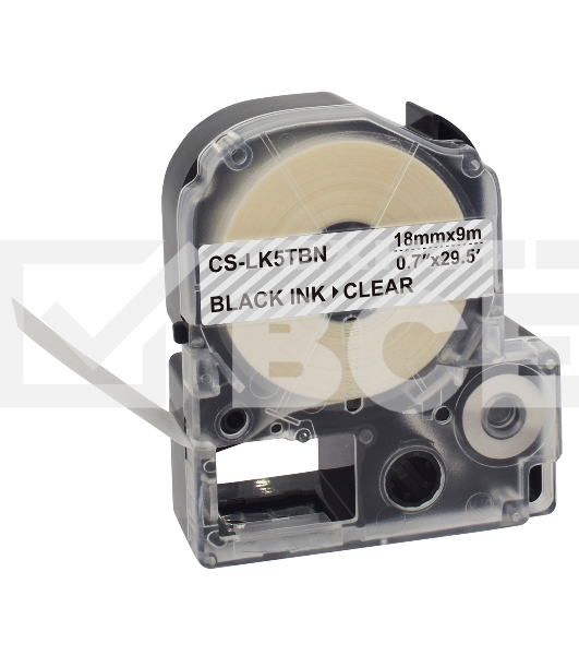 Картридж ленточный Cactus CS-LK5TBN черный для Epson LW400/LW700/LW600P/LW1000P/K400/Z700/Z900
