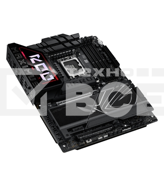 Материнская плата ASUS ROG MAXIMUS Z890 HERO, LGA 1851, Intel Z890, 4xDDR5, 4xSATA, 6xM.2, 1xPCIe 5.0 x16, 1xPCIe 4.0 x4, 1xPCIe x1, 1xHDMI, 2xUSB-C (видеовыход), 4xUSB-A 3.2 Gen 1, 4xUSB-A 3.2 Gen 2, 1xUSB-C 3.2 Gen 2, 2xUSB-C Thunderbolt 4, 2x 5Gb LAN, 