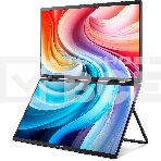 Монитор Acer PD193QEbmiuux 18,5'', Double Portable monitor, UltraThin Black, 16:9, IPS, 1920x1080, 4ms, 250cd, 100Hz, 1xHDMI + 2xType-C(15W) + SPK + Audio Out, Speakers 2Wx2, sync: FreeSync, Vesa:100x100, фото3