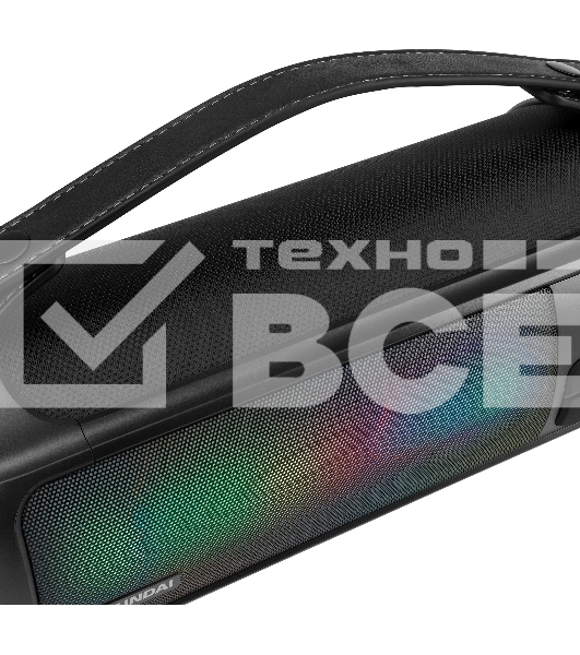 Портативная колонка Hyundai H-PS1025 черный 40W 2.0 BT 10м 3000mAh