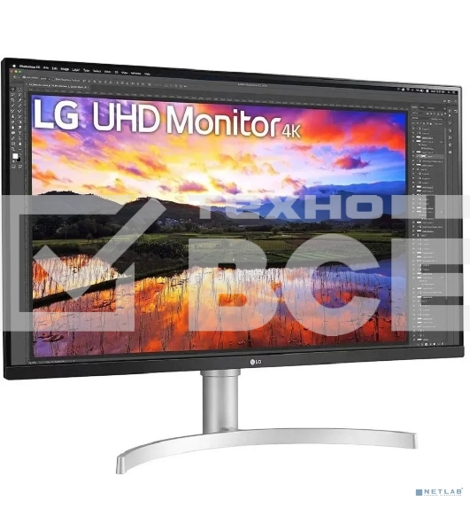 Монитор 31.5' LG 32UN650K-W IPS 3840x2160, 60 Гц, 5 мс, 16:9, 350 кд/м², 2xHDMI 2.0, DP 1.4, 3.5 мм, динамики (2x5 Вт), FreeSync, HDR10, черный/белый