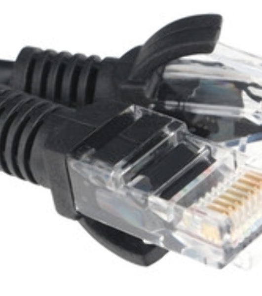 Патч-корд CCA light UTP Гарнизон PC-UTP-5e-1-BK cat.5e, 1м, литой, многожильный черный