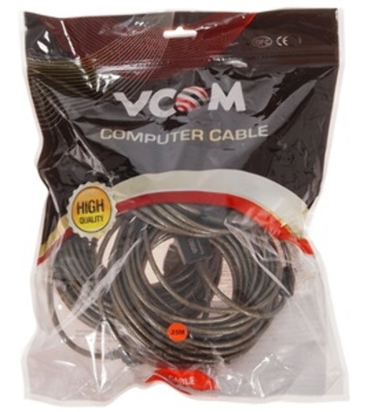 Кабель-адаптер VCOM VUS7049-20M USB2.0-repeater, удлинительный активный <Am-->Af 20м