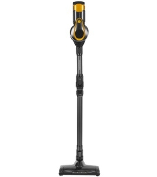 Пылесос вертикальный Brayer BR4273 серый/желтый, питание от аккумулятора, 350 Вт, уборка сухая, пылесборник 0,8 л