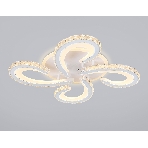 Потолочный светодиодный светильник Ambrella light FA1702/4 WH/CH белый/хром 121W 3000K-6400K 560*560*90 (ПДУ РАДИО 2.4G), фото6
