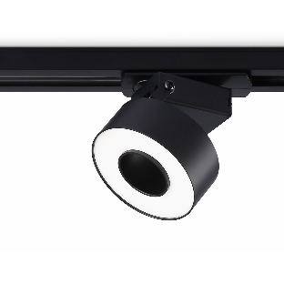 Трековый однофазный светодиодный светильник Ambrella light GL6863 BK черный LED 10W 4200K D75*80
