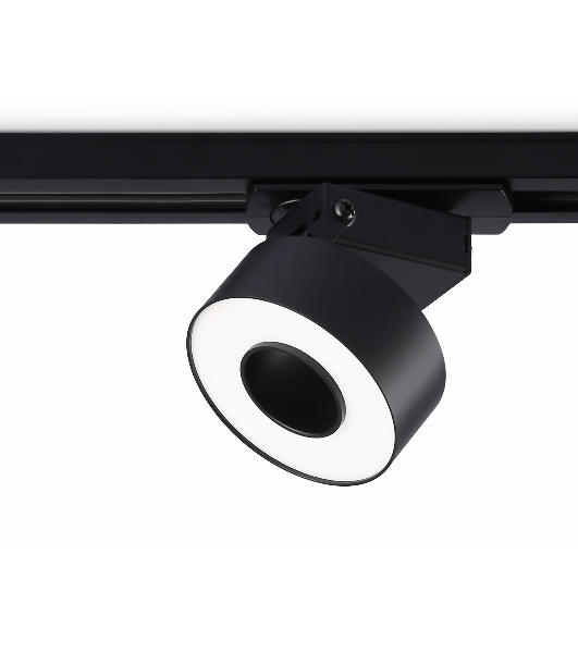 Трековый однофазный светодиодный светильник Ambrella light GL6863 BK черный LED 10W 4200K D75*80