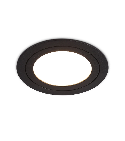 Светильник Ambrella light TN6604 BK черный IP44 GX53 max 15W D110*23