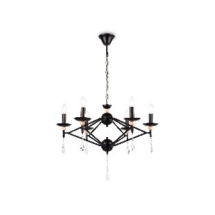 Светильник Ambrella light TR9597/6 BK черный E14/6 max 40W D660*880