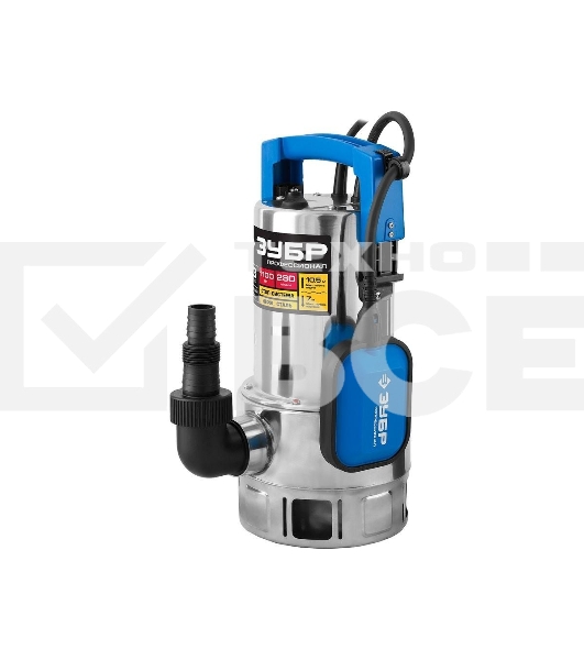 Насос ЗУБР НПГ-Т3-1100-С профессионал т3 погружной дренажный для грязн воды d частиц до 35мм 1100В