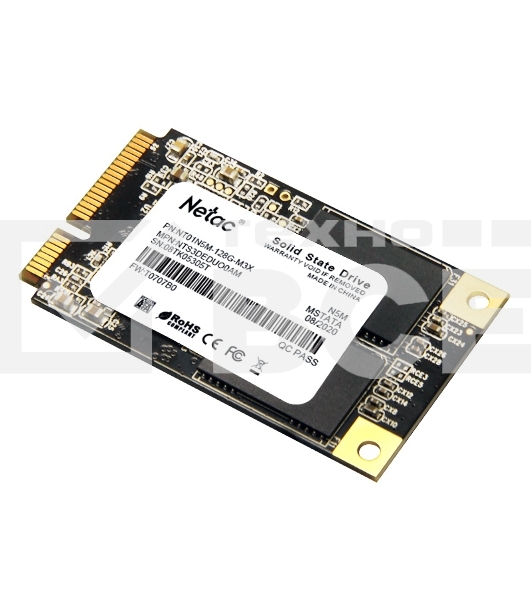 Накопитель SSD Netac N5M, 128GB, mSATA, R/W 560/520