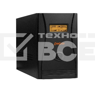 Источник бесперебойного питания ExeGate EP285529RUS SpecialPro Smart LLB-2200.LCD.AVR.C13.RJ.USB<2200VA/1300W, LCD, AVR, 6*IEC-C13, RJ45/11, USB, Black>